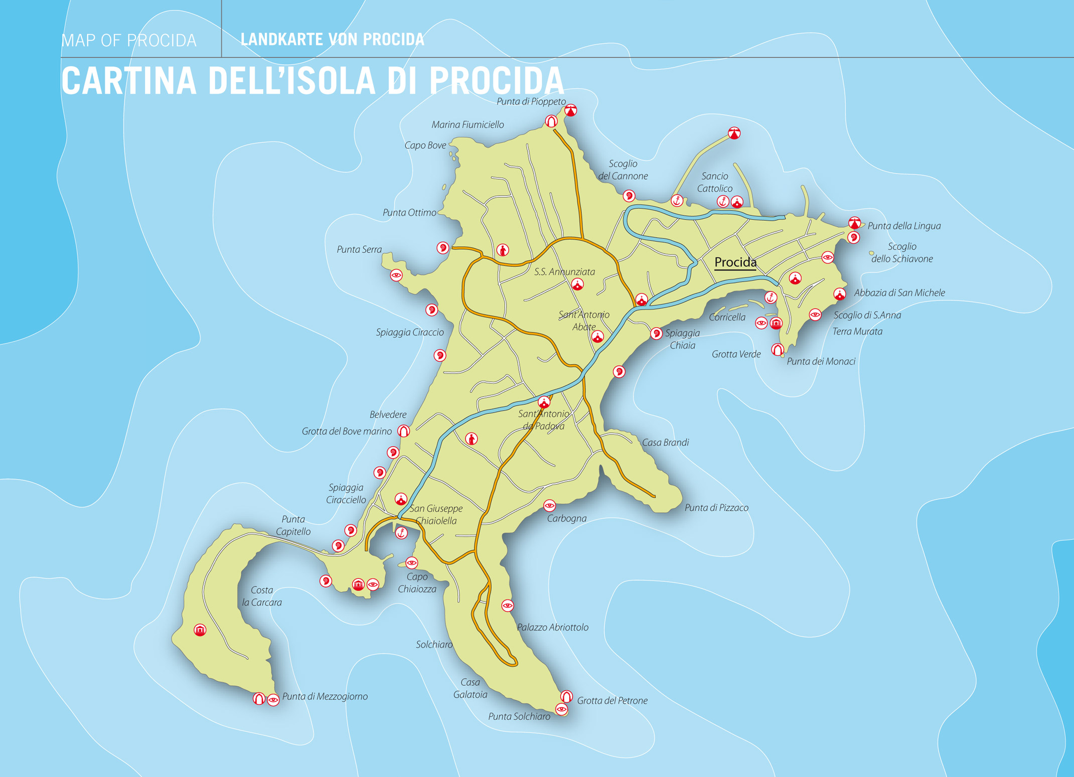 Map of - cartina-procida